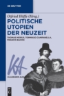 Image for Politische Utopien der Neuzeit : Thomas Morus, Tommaso Campanella, Francis Bacon