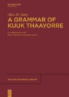 Image for Grammar of Kuuk Thaayorre