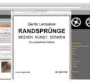 Image for RANDSPRUNGE - Medien Kunst Denken: Ein prospektiver Katalog