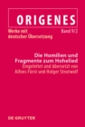 Image for Die Homilien und Fragmente zum Hohelied