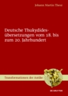 Image for Deutsche Thukydidesubersetzungen vom 18. bis zum 20. Jahrhundert