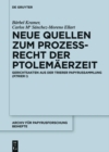 Image for Neue Quellen zum Prozessrecht der Ptolemaerzeit: Gerichtsakten aus der Trierer Papyrussammlung (P.Trier I)