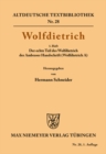 Image for Wolfdietrich: 1. Heft: Der echte Teil des Wolfdietrich der Ambraser Handschrift (Wolfdietrich A) : 28