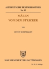 Image for Maren von dem Stricker