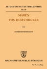 Image for Maren von dem Stricker