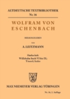 Image for Willehalm Buch VI bis IX; Titurel; Lieder
