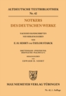 Image for Notkers Des Deutschen Werke: 3. Band, 2. Teil: Der Psalter. Psalmus LI -C