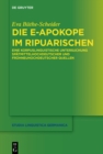Image for Die E-apokope Im Ripuarischen: Eine Korpuslinguistische Untersuchung Spatmittelhochdeutscher Und Fruhneuhochdeutscher Quellen : 130
