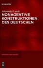 Image for Nonagentive Konstruktionen des Deutschen