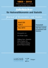 Image for 150 Years Journal of Economics and Statistics: Themenheft 3/bd. 233 (2013) Jahrbucher Fur Nationalokonomie Und Statistik