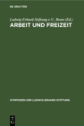 Image for Arbeit Und Freizeit: Perspektiven Der Sozialen Marktwirtschaft