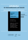 Image for Economic Forecasts: Themenheft  Heft 1/bd. 231 (2011) Jahrbucher Fur Nationalokonomie Und Statistik