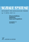 Image for Wissenschaftliches Publizieren: Stand und Perspektiven: Themenheft der Zeitschrift Soziale Systeme Heft 1/05