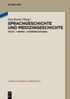 Image for Sprachgeschichte und Medizingeschichte: Texte, Termini, Interpretationen : 16