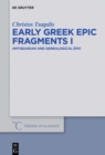 Image for Early Greek Epic Fragments I