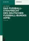 Image for Das Fuballstrafrecht Des Deutschen Fuball-bundes (Dfb)
