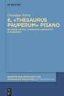 Image for Il &quot;Thesaurus Pauperum&quot; Pisano: Edizione Critica, Commento Linguistico E Glossario : 417