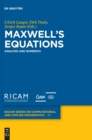 Image for Maxwell’s Equations : Analysis and Numerics