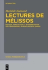 Image for Lectures de Melissos