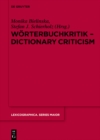Image for Worterbuchkritik: dictionary criticism : 152