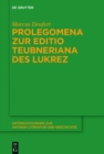 Image for Prolegomena zur Editio Teubneriana des Lukrez