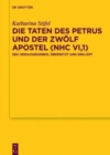 Image for Die Taten des Petrus und der zwolf Apostel (NHC VI,1) : Neu herausgegeben, ubersetzt und erklart