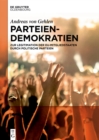 Image for Parteiendemokratien: Zur Legitimation der EU-Mitgliedstaaten durch politische Parteien