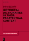 Image for Historical Dictionaries in their Paratextual Context