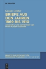 Image for Briefe Aus Den Jahren 1869 Bis 1910