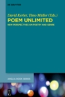Image for Poem Unlimited: New Perspectives on Poetry and Genre
