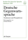 Image for Deutsche Gegenwartssprache: Tendenzen und Perspektiven
