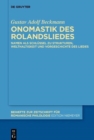 Image for Onomastik Des Rolandsliedes