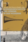 Image for Wissensgeschichte des Horens in der Moderne