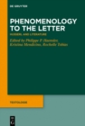 Image for Phenomenology to the Letter: Husserl and Literature