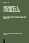 Image for Herrschaftsstruktur Und Standebildung. Band 3