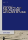 Image for Der Propylaen-Verlag in der Weimarer Republik