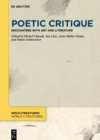 Image for Poetic Critique: Encounters with Art and Literature