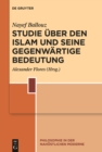 Image for Studie uber den Islam und seine gegenwartige Bedeutung