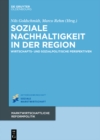 Image for Soziale Nachhaltigkeit in der Region: Wirtschafts- und sozialpolitische Perspektiven
