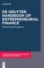 Image for De Gruyter handbook of entrepreneurial finance