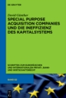 Image for Special Purpose Acquisition Companies Und Die Ineffizienz Des Kapitalsystems : 62