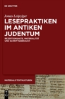 Image for Lesepraktiken im antiken Judentum : Rezeptionsakte, Materialitat und Schriftgebrauch