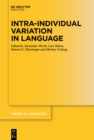 Image for Intra-individual Variation in Language
