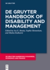 Image for De Gruyter handbook of disability and management