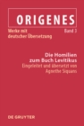Image for Die Homilien zum Buch Levitikus
