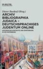 Image for Archiv Bibliographia Judaica - Deutschsprachiges Judentum Online
