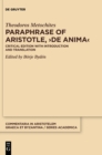 Image for Paraphrase of Aristotle, De anima  : critical edition with introduction and translation