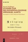 Image for Studien Zur Religionsphilosophie Immanuel Kants