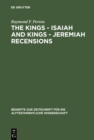 Image for The Kings - Isaiah and Kings - Jeremiah Recensions