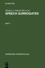 Image for Speech Surrogates. Part 2 : 23/2